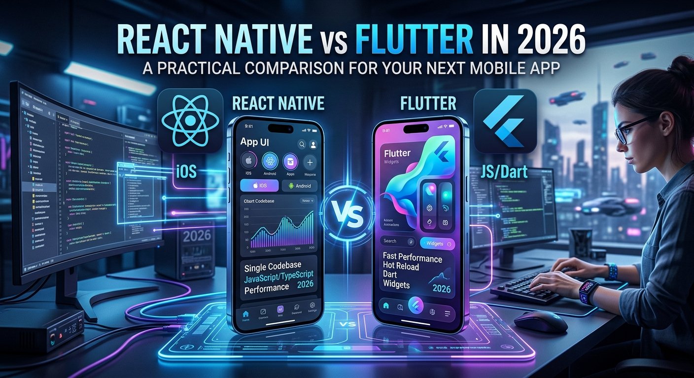 React Native vs Flutter in 2026: A Practical Comparison for Your Next Mobile App