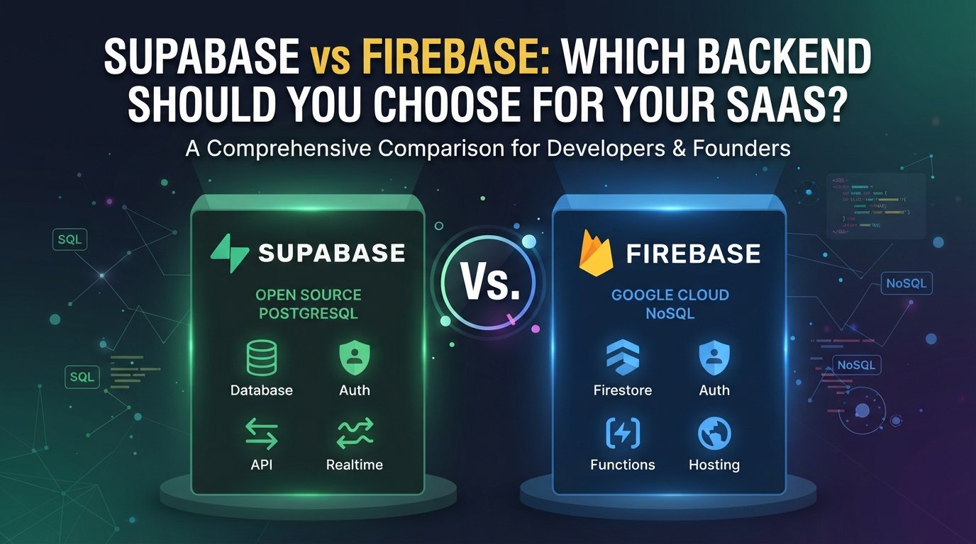 Supabase vs Firebase: Which Backend Should You Choose for Your SaaS?